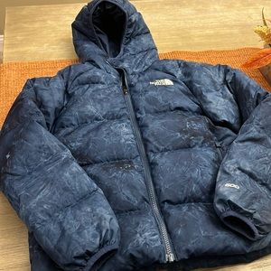 Boys North Face reversible coat with hood